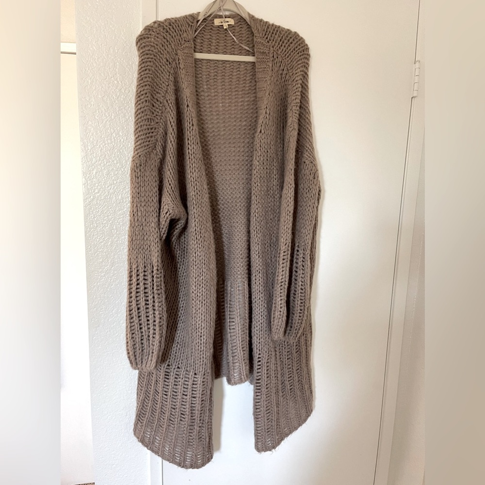 Brown Taupe Oversized Sweater Size M/L